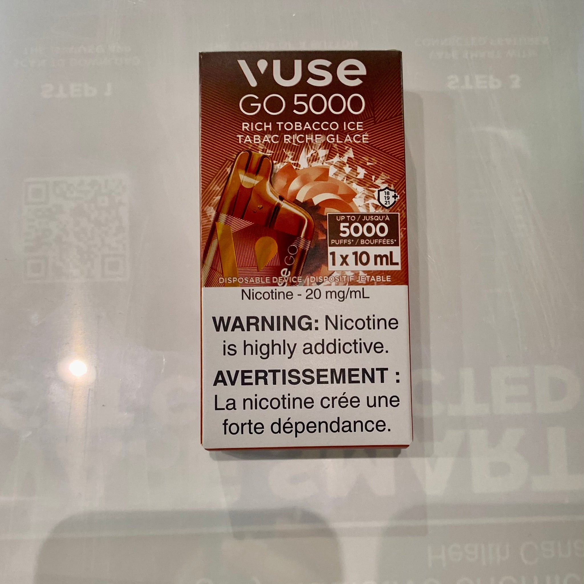 Vuse go 5000 Rich tobacco ice 20mg/ml disposable