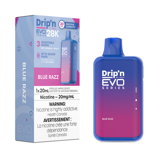 Drip’n EVO 28k – Blue Razz 20mg/ml disposable