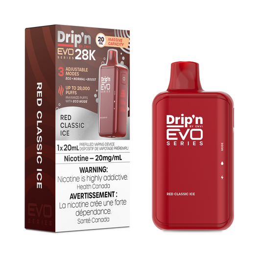 Drip’n EVO 28k – Red Classic ice 20mg/ml disposable