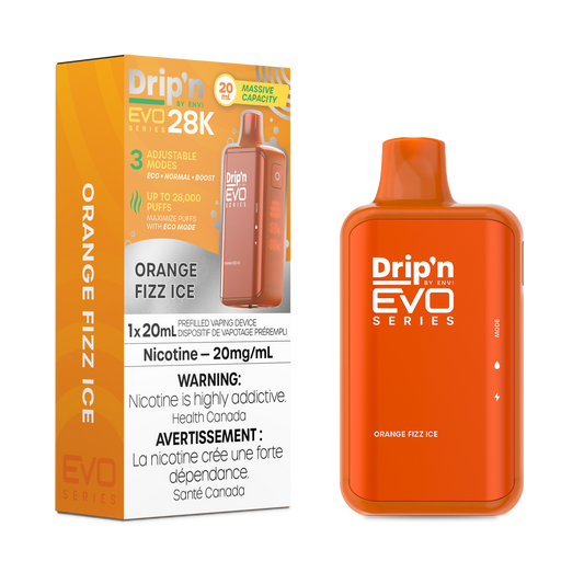 Drip’n EVO 28k – Orange Fizz ice 20mg/ml disposable