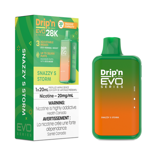 Drip’n EVO 28k – Snazzy S Storm 20mg/ml disposable