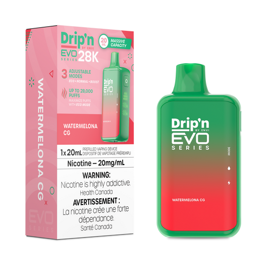 Drip’n EVO 28k – Watermelon CG 20mg/ml disposable