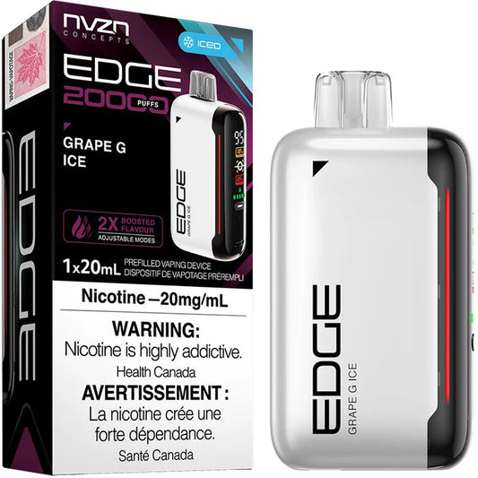 Edge NVZN 20k - Grape G ice 20mg/ml disposable