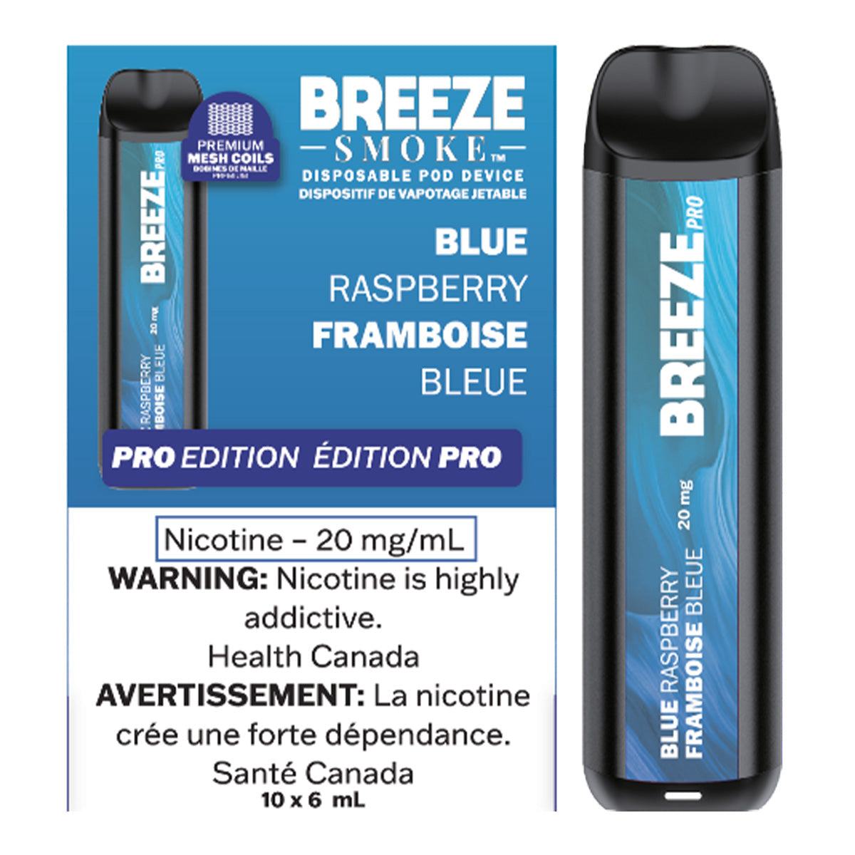 Breeze Pro - Blue Raspberry 2000 puffs