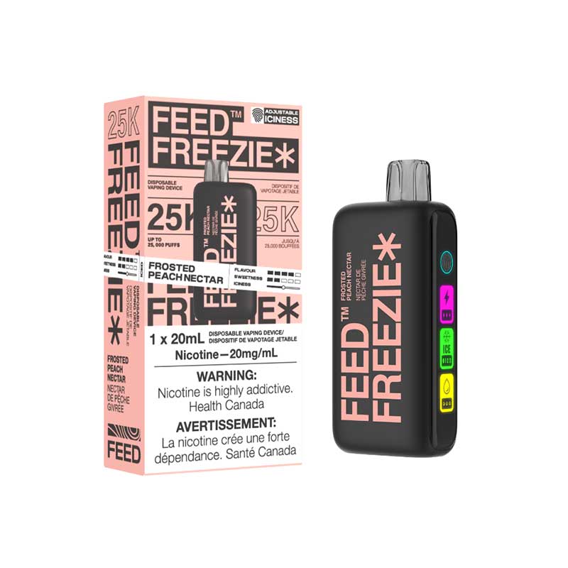 Feed Freezie Nectar de pêche givré 25k 20 mg/ml jetable