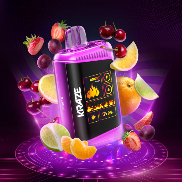 Kraze HD Mega Fruit G 20mg/ml jetable (Provincial)