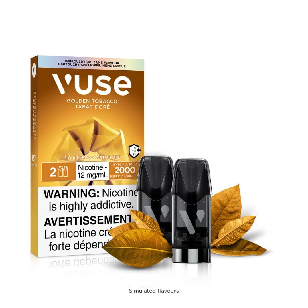 Vuse epod Golden tobacco 12mg/ml 2 pack (Provincial)