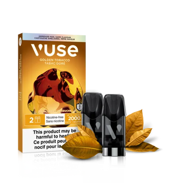 Vuse epod Golden Tobacco Nicotine Free 2 pack (Provincial)