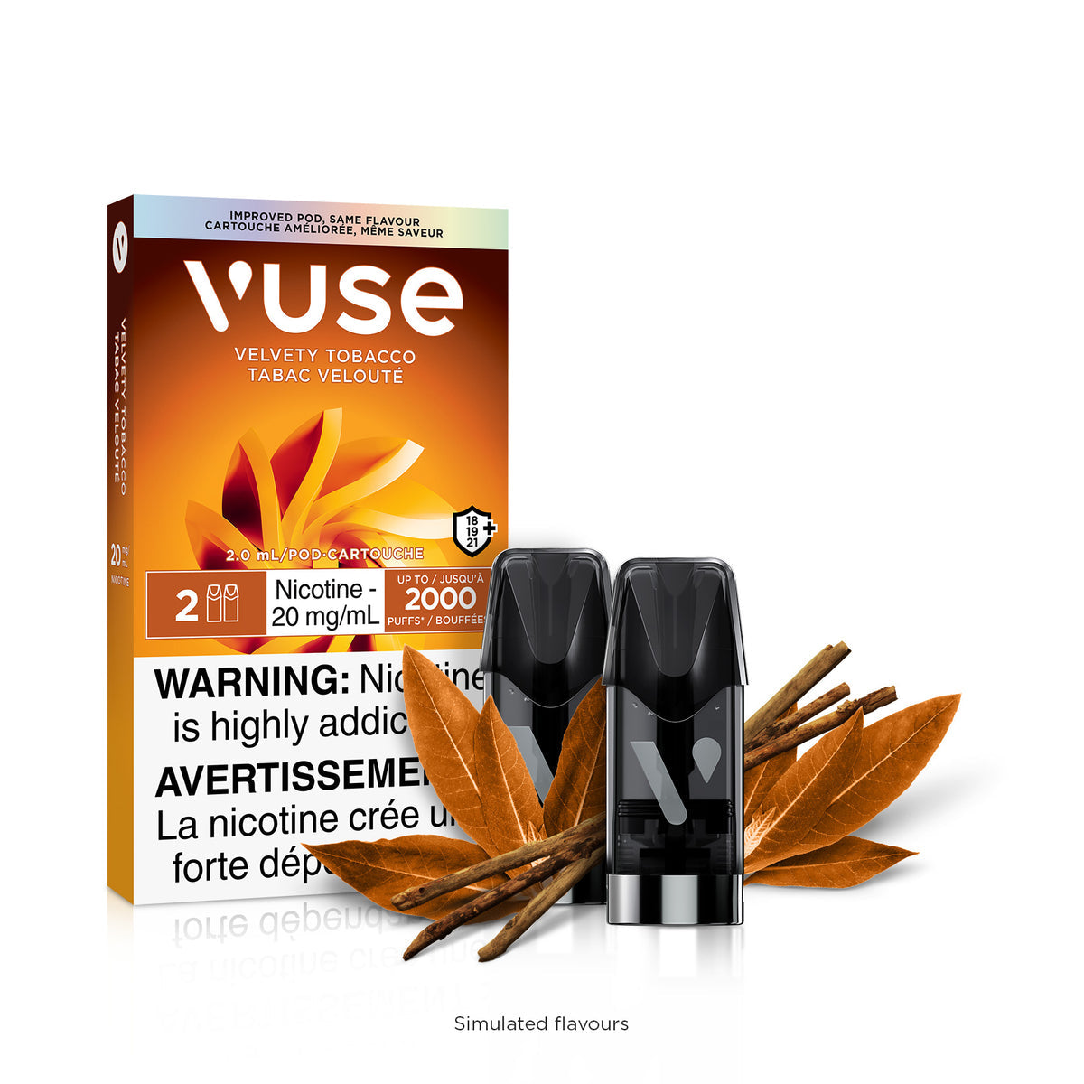 Vuse epod Velvety tobacco 20mg/ml 2 pack (Provincial)