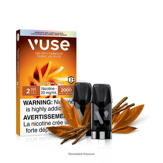 Vuse epod Tabac velouté 20 mg/ml paquet de 2 (provincial)