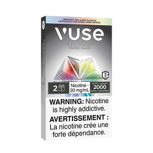 Vuse epod Clear 20mg/ml 2 pack (Provincial)