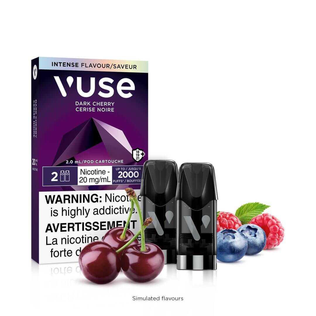 Vuse epod Cerise noire 20 mg/ml Lot de 2 (Provincial)