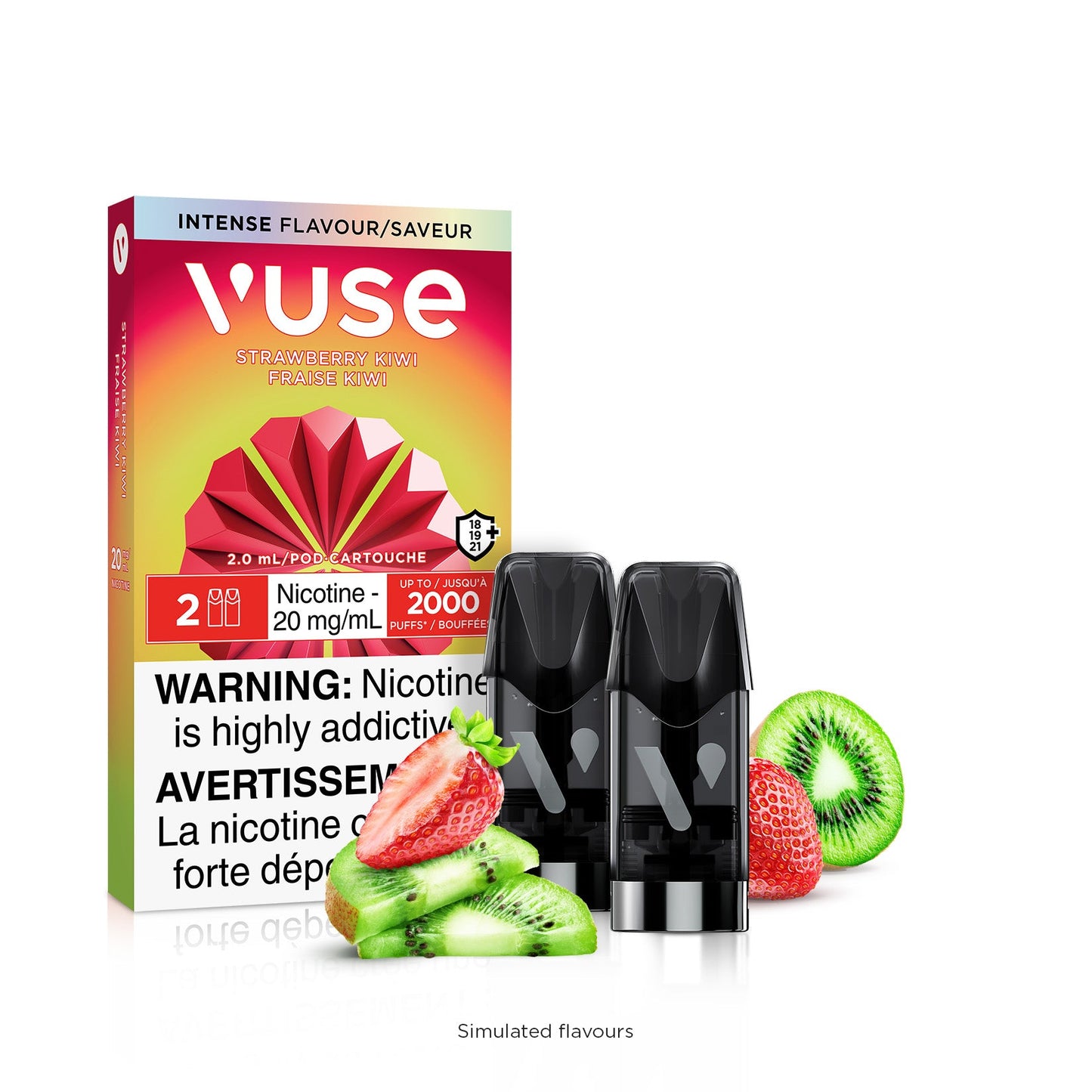 Vuse epod Strawberry kiwi 20mg/ml 2 pack (Provincial)