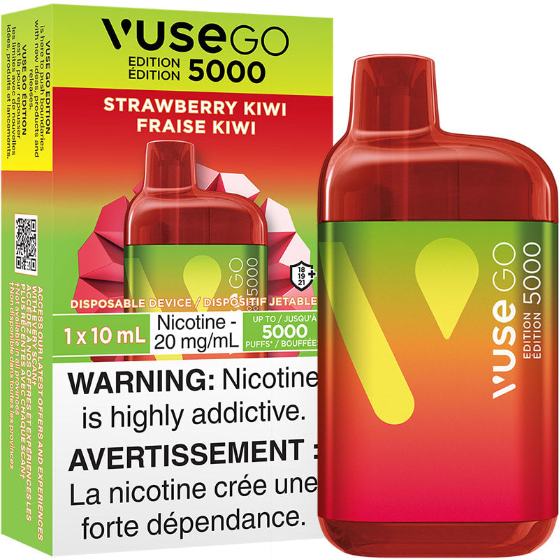 Vuse go 5000 Fraise kiwi 20 mg/ml jetable (Provincial)