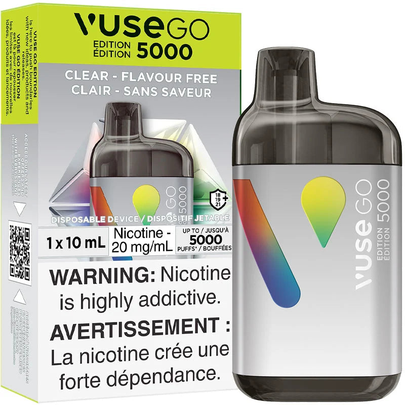 Vuse go 5000 Clear 20 mg/ml jetable (provincial)