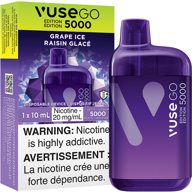 Vuse go 5000 Grape Ice 20mg/ml disposable (Provincial)