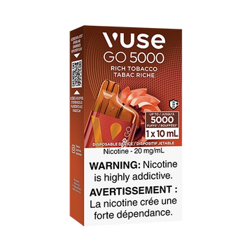 Vuse go 5000 Rich Tobacco 20mg/ml disposable (Provincial)