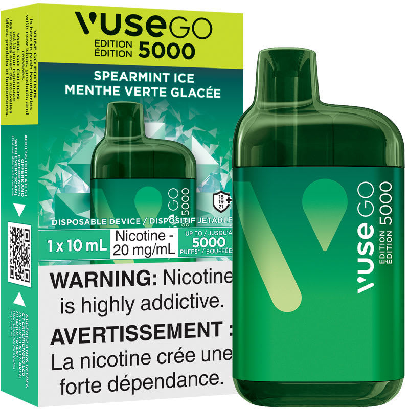 Vuse go 5000 Spearmint ice 20mg/ml jetable (provincial)