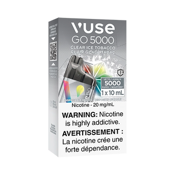 Vuse go 5000 Clear Ice Tobacco 20mg/ml disposable (Provincial)