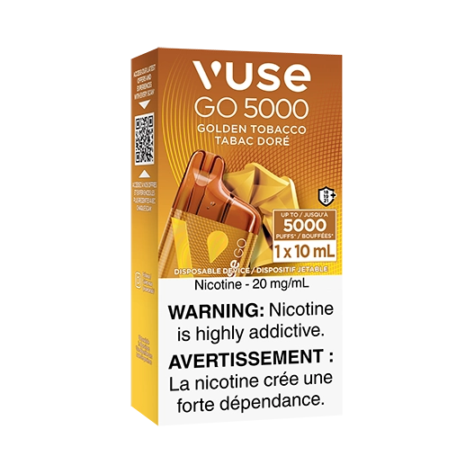 Vuse go 5000 Golden Tobacco 20mg/ml disposable (Provincial)