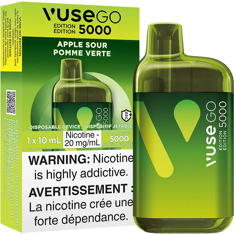 Vuse go 5000 Apple Sour 20mg/ml disposable (Provincial)