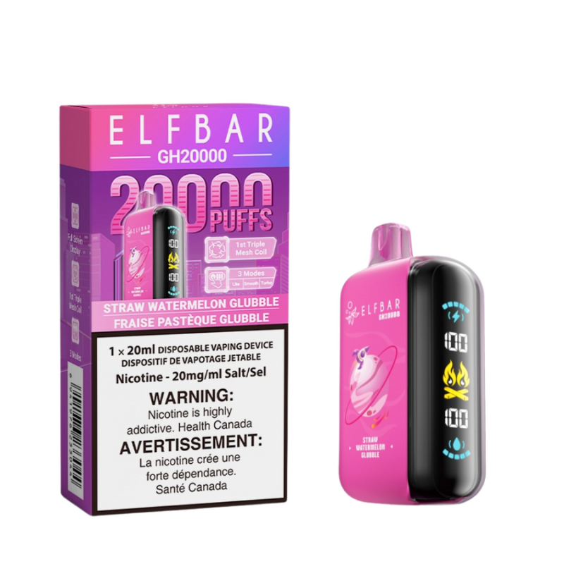 Elfbar GH20K Paille pastèque glubble 20mg/ml jetable