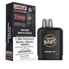 Saveur Beast Boost G2 Wicked White Peach Iced Level X Pod 20 mg (provincial)