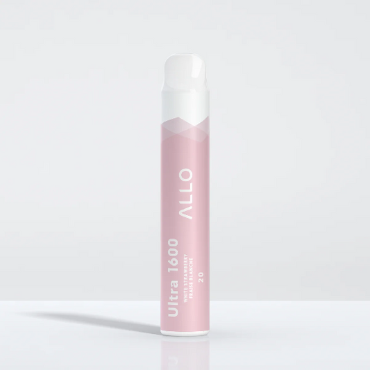 Allo 1600 white strawberry 20mg/ml disposable vape