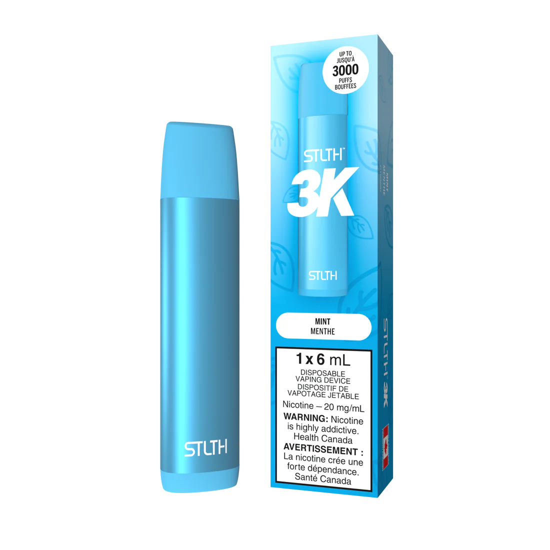 Stlth 3k Mint 20mg/ml disposable (Provincial)