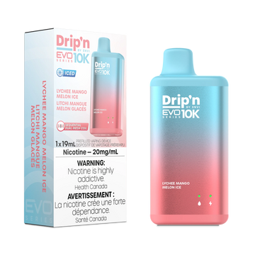 Drip'n EVO 10K Litchi Mangue Melon glace 20mg/ml jetable 