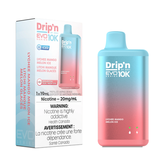 Drip'n EVO 10K Litchi Mangue Melon glace 20mg/ml jetable 