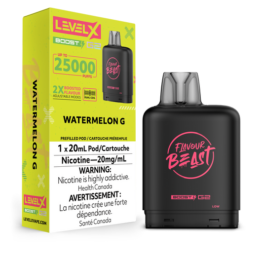 Saveur Beast Boost G2 Pastèque G niveau x pod 20 mg (provincial)