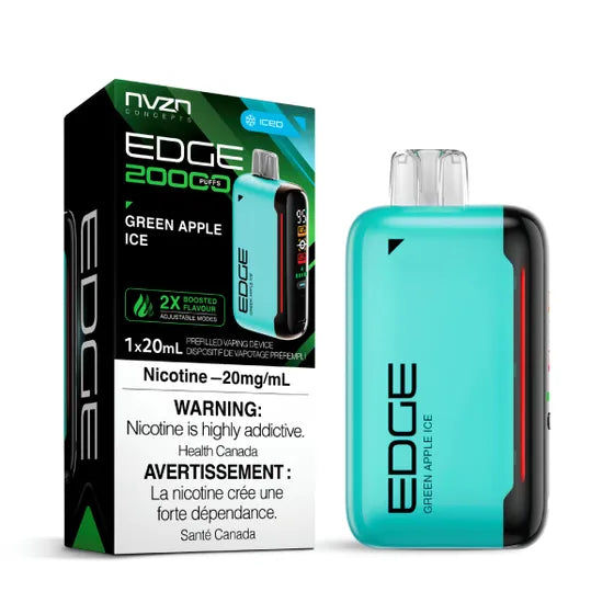 Edge NVZN 20k - Glace à la pomme verte 20 mg/ml jetable (provincial)