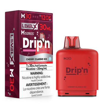 Drip’n LevelX M Series Pod Cherry Classic Ice 120k 20mg 30ml (Provincial)