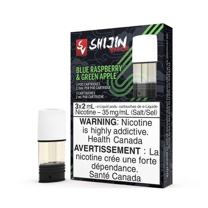 Stlth Shijin Blue Raspberry and Green Apple 20mg/ml pods