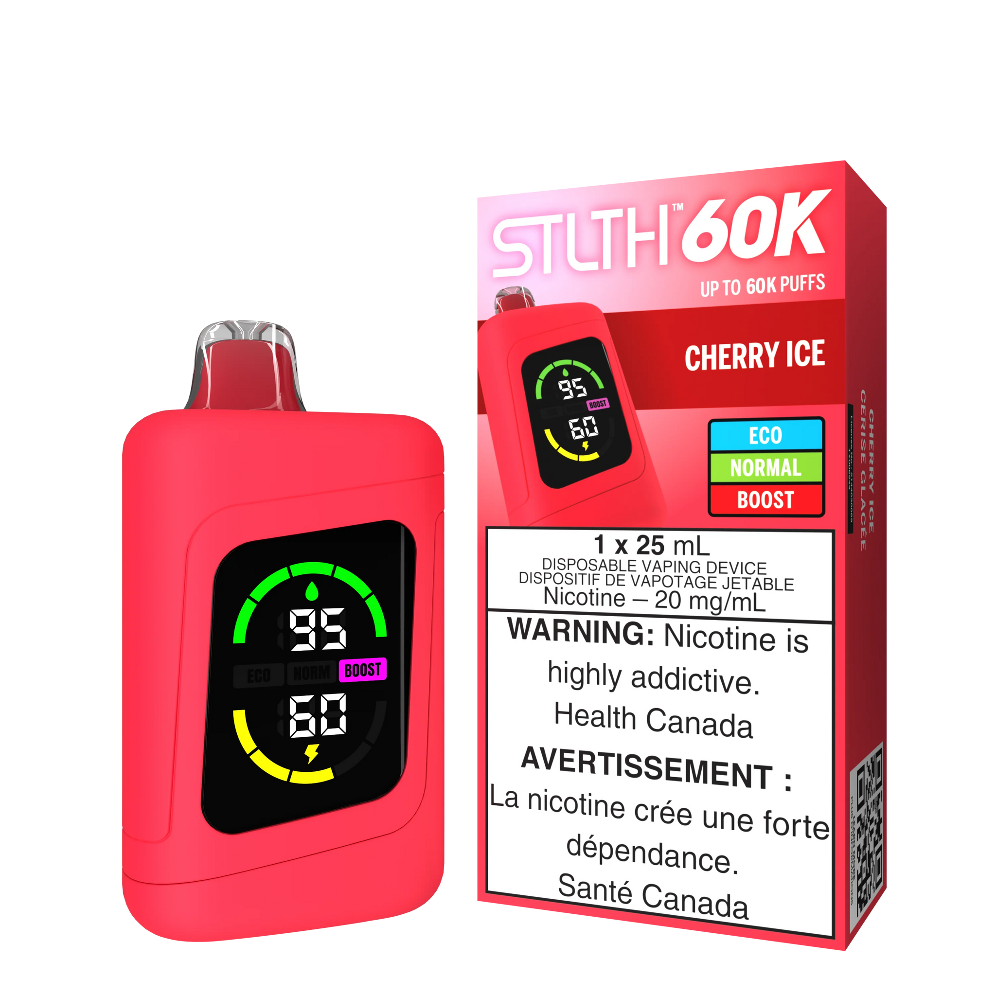 Stlth 60K Cherry Ice 20mg/mL Disposable (Provincial)