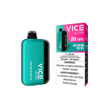 Vice Ultra 60K Razz Melon Rizz Ice 20mg/mL Disposable (Provincial)