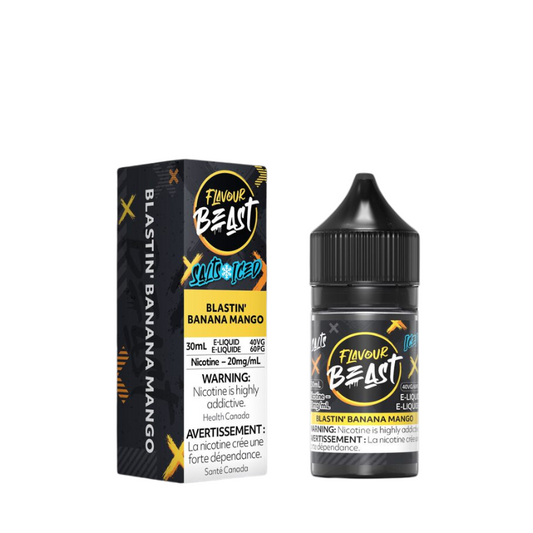 Flavour beast E liquide blastin banane mangue glacée 20 mg/30 ml (provincial)