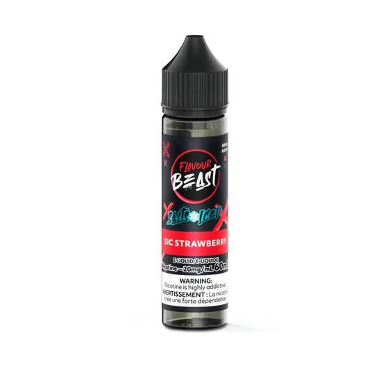 Flavour beast E liquid Sic strawberry Iced 20mg/60ml (Provincial)