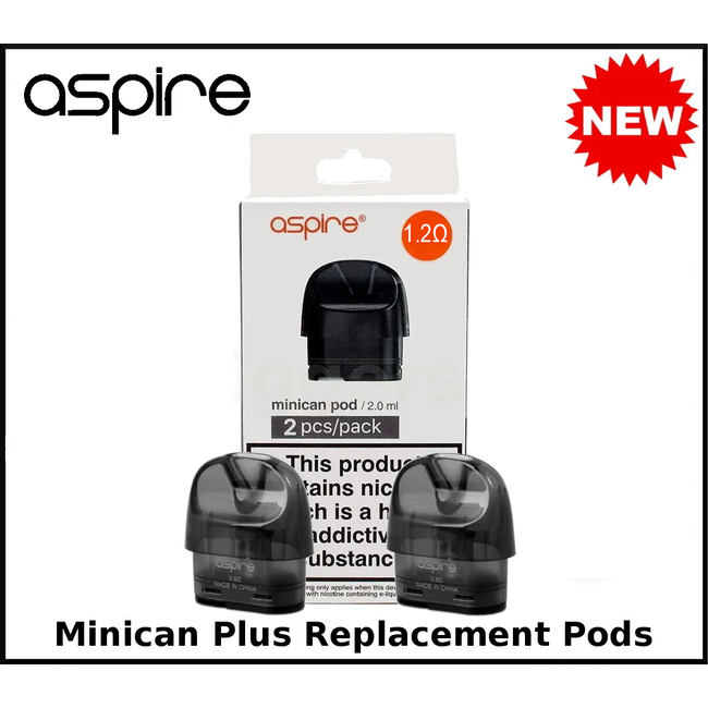 Aspire Minican replacement Pods CRC 1.2Ω