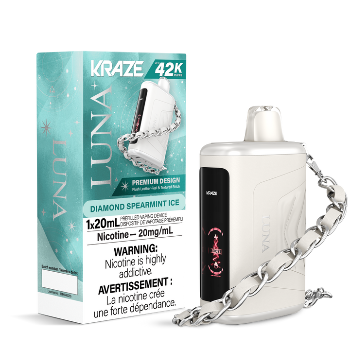 Kraze Luna Diamond Spearmint Ice 42k 20mg/ml disposable (Provincial)