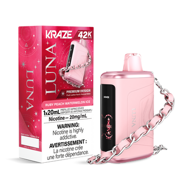 Kraze Luna Ruby Peach Watermelon Ice 42k 20mg/ml disposable (Provincial)