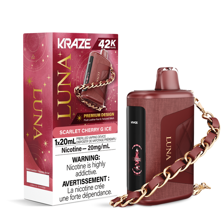 Kraze Luna Scarlet Cherry G Ice 42k 20mg/ml disposable (Provincial)