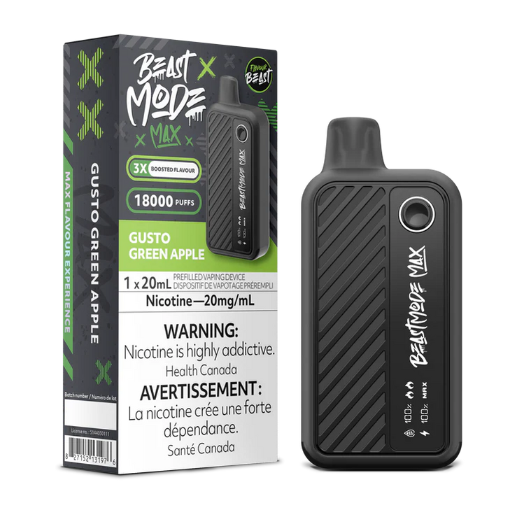 Flavour beast Gusto Green Apple 18K 20mg/ml disposable (Provincial)