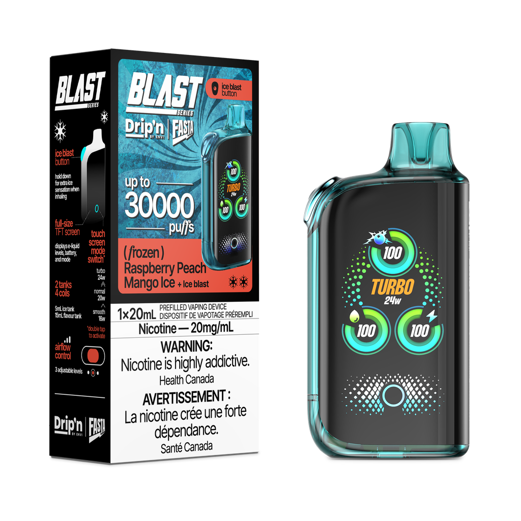 Drip’n FASTA Raspberry Peach Mango Ice 30k 20mg/ml disposable (Provincial)