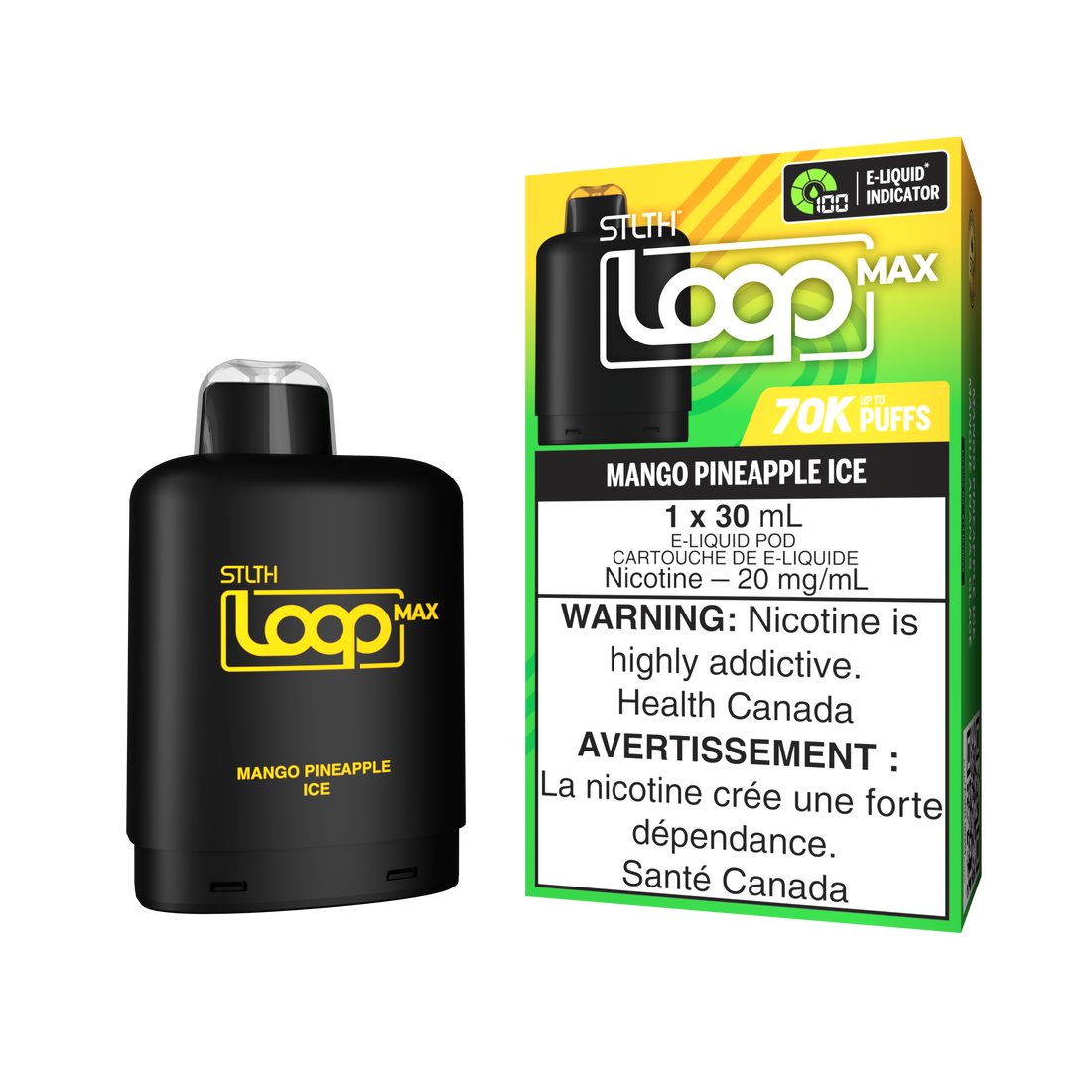 Stlth loop pod Max 70k Mango Pineapple Ice 20mg/ml (Provincial)