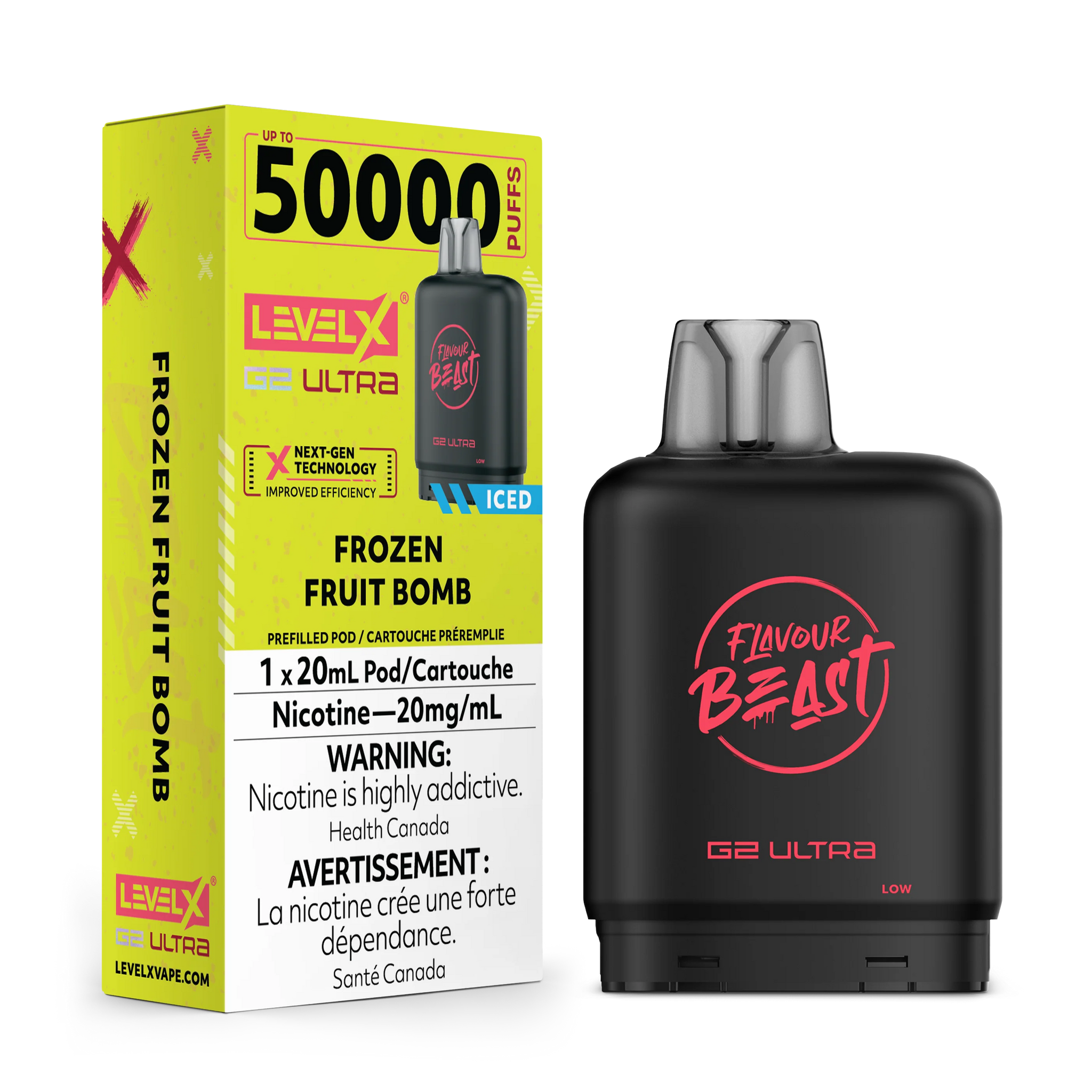 Flavour Beast Ultra G2 Frozen Fruit Bomb Iced Level X pod 20mg (Provincial)