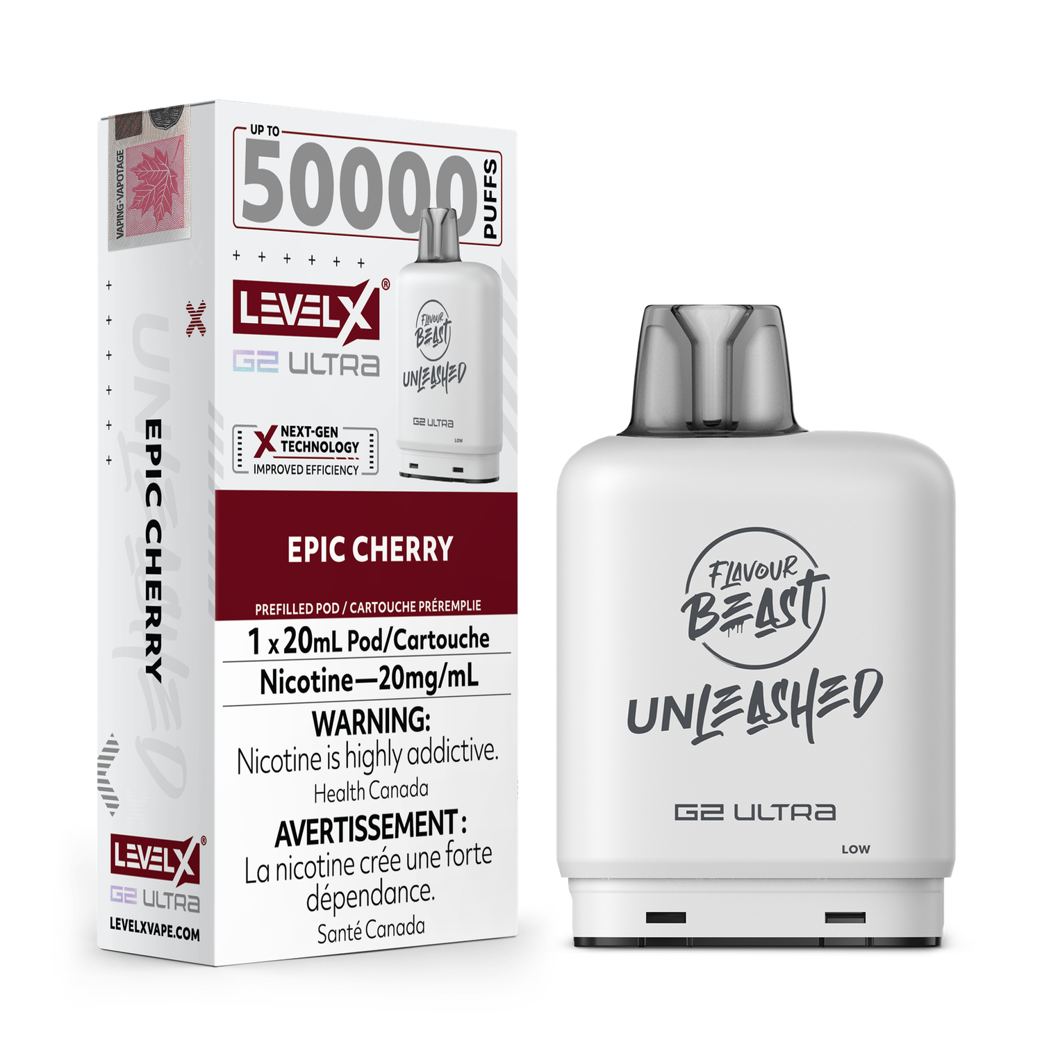 Flavour Beast Ultra G2 Epic Cherry Unleashed Level X pod 20mg (Provincial)