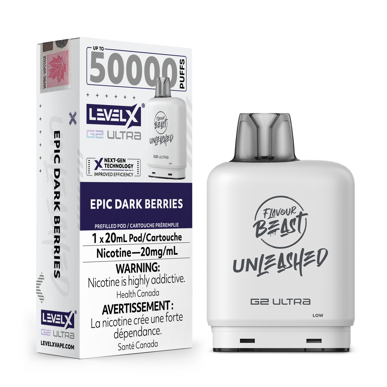 Flavour Beast Ultra G2 Epic Dark Berries Unleashed Level X pod 20mg (Provincial)