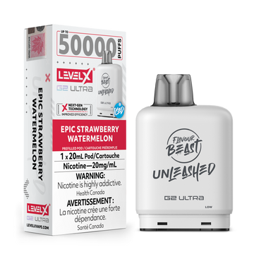 Flavour Beast Ultra G2 Epic Strawberry Watermelon Iced Unleashed Level X pod 20mg (Provincial)